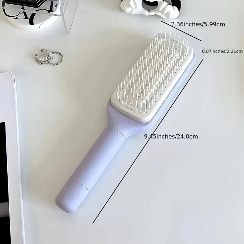 Retractable Self-Cleaning Hair Brush