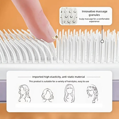 Retractable Self-Cleaning Hair Brush