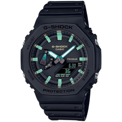 G-Shock Men's Watch – Analog-Digital Dial with Black Resin Strap