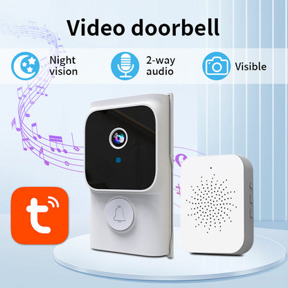Wireless Doorbell Camera – 1080p HD, Bidirectional Audio, WiFi Video Intercom