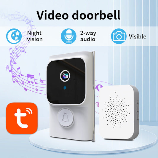 Wireless Doorbell Camera – 1080p HD, Bidirectional Audio, WiFi Video Intercom