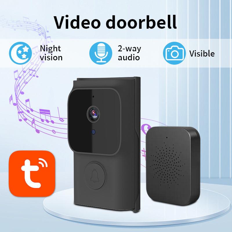 Wireless Doorbell Camera – 1080p HD, Bidirectional Audio, WiFi Video Intercom
