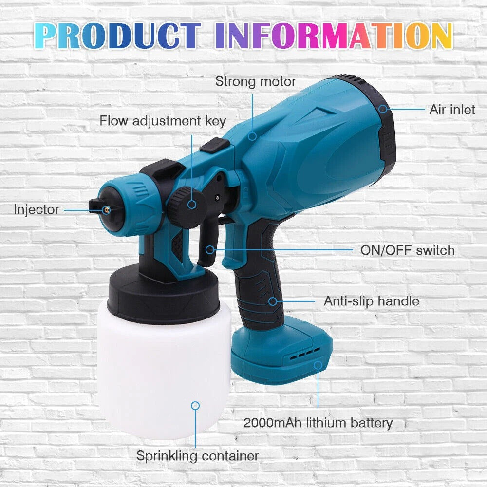 Electric High-Pressure Cordless Paint Sprayer