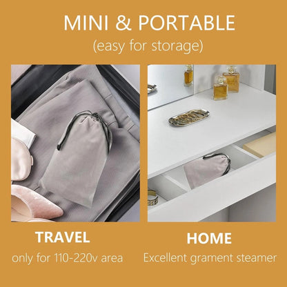 Portable Handheld Garment Steamer – Mini Electric Travel Iron