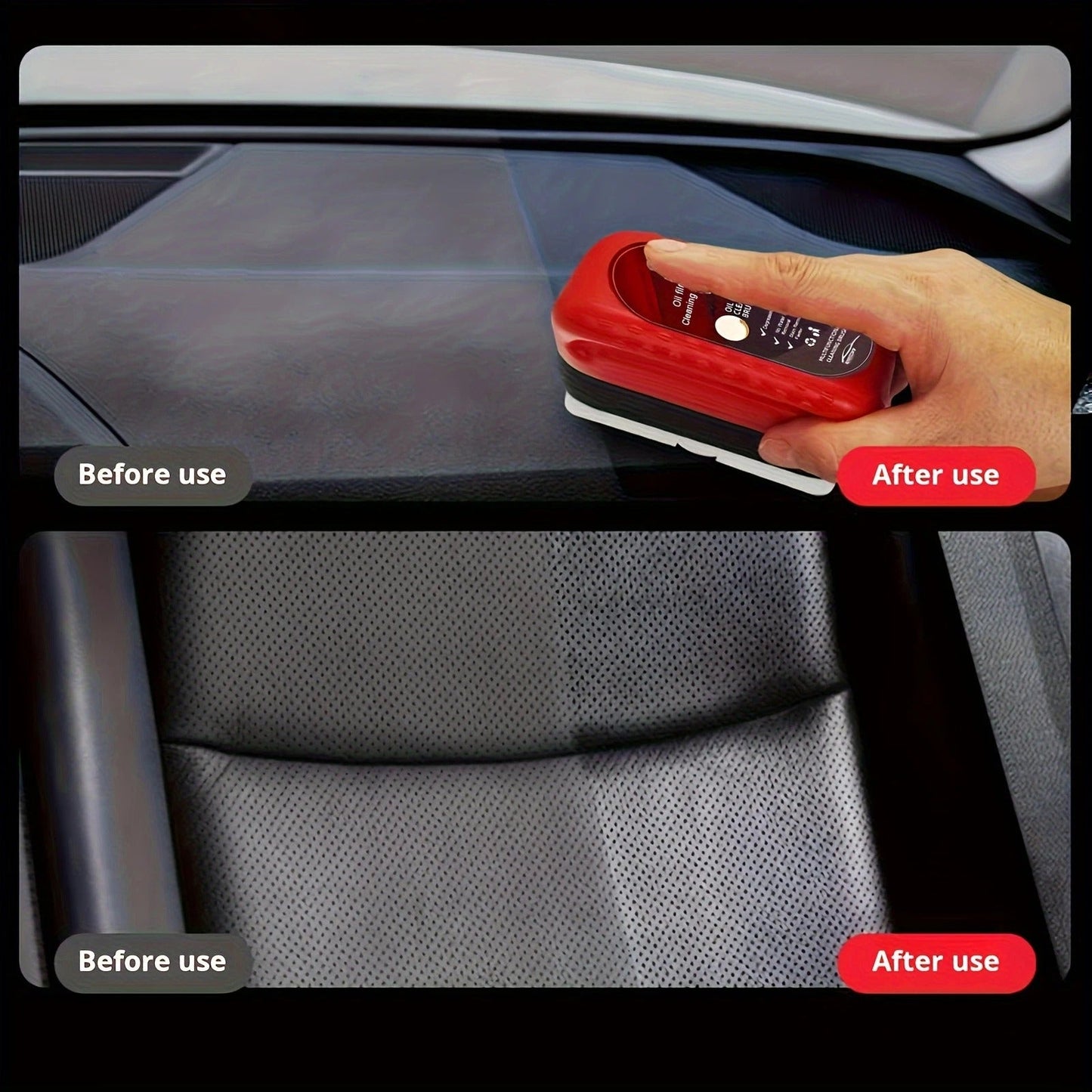 Car Glass Oil Film Cleaner with Reusable Foam Sprayer